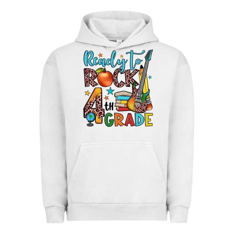 Ready To Rock 4th Grade Urban Hoodie by JahusDesignShop | Teevron