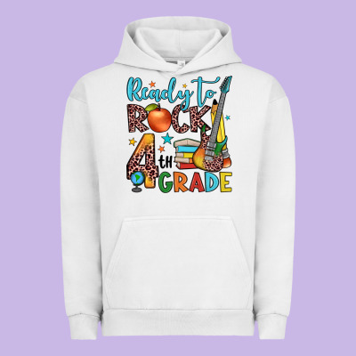 Ready To Rock 4th Grade Urban Hoodie Designed By Jahusdesignshop