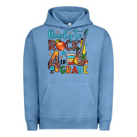 Pigment Pebble Blue ready to rock 4th grade Urban Hoodie - JahusDesignShop