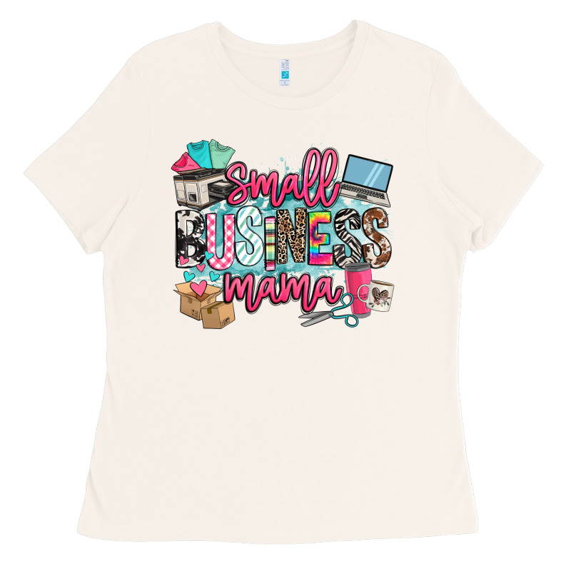 Small Business Mama Ladies Tee by BarkalooDesign | Teevron