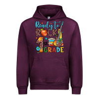Mauve Wine ready to rock 1st grade Urban Hoodie - JahusDesignShop