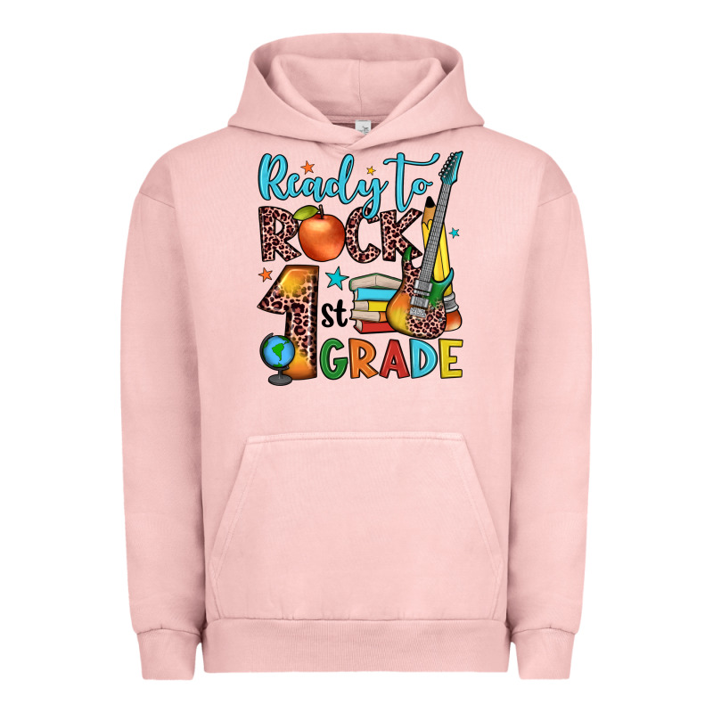 Ready To Rock 1st Grade Urban Hoodie by JahusDesignShop | Teevron