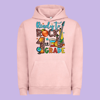 Ready To Rock 1st Grade Urban Hoodie Designed By Jahusdesignshop