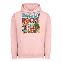 Pigment Salmon ready to rock 1st grade Urban Hoodie - JahusDesignShop