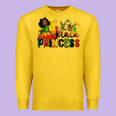 Black Princess Premium Sweatshirt Designed By Zillion Design Studio