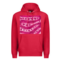Cardinal pink glitter heart Premium Hoodie - JahusDesignShop