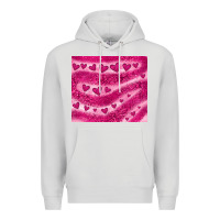 Pink Glitter Heart Premium Hoodie | Teevron