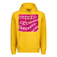 Lemon pink glitter heart Premium Hoodie - JahusDesignShop