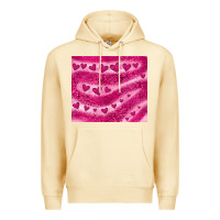Pina Colada pink glitter heart Premium Hoodie - JahusDesignShop