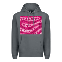 Rock pink glitter heart Premium Hoodie - JahusDesignShop
