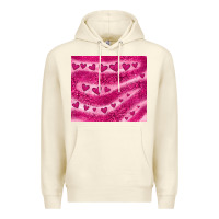 Sandshell pink glitter heart Premium Hoodie - JahusDesignShop