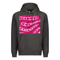 Smoke pink glitter heart Premium Hoodie - JahusDesignShop