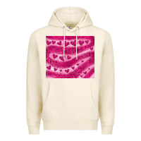 Tofu pink glitter heart Premium Hoodie - JahusDesignShop