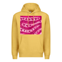 Antique Gold pink glitter heart Premium Hoodie - JahusDesignShop