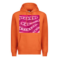 Carrot pink glitter heart Premium Hoodie - JahusDesignShop