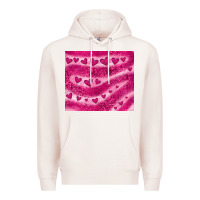 Pale Pink pink glitter heart Premium Hoodie - JahusDesignShop