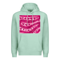 Seafoam pink glitter heart Premium Hoodie - JahusDesignShop