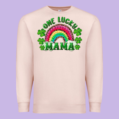 Premium Sweatshirt st patrick's day one lucky mama