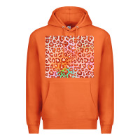 Carrot orange leopard glitter Premium Hoodie - JahusDesignShop