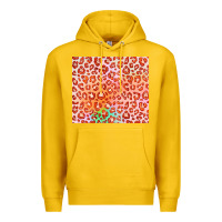 Lemon orange leopard glitter Premium Hoodie - JahusDesignShop
