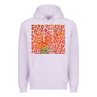 Lilac orange leopard glitter Premium Hoodie - JahusDesignShop
