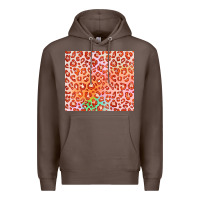 Coffee orange leopard glitter Premium Hoodie - JahusDesignShop