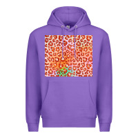 Purple orange leopard glitter Premium Hoodie - JahusDesignShop