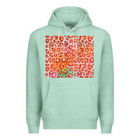 Seafoam orange leopard glitter Premium Hoodie - JahusDesignShop