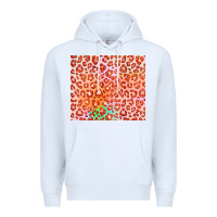 White orange leopard glitter Premium Hoodie - JahusDesignShop