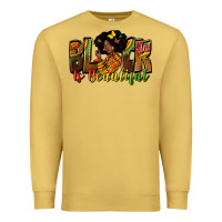 Antique Gold black is beautiful Premium Sweatshirt - Zillion Design Studio