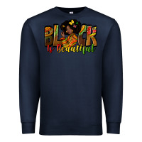 Navy black is beautiful Premium Sweatshirt - Zillion Design Studio