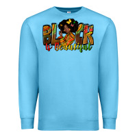 Ocean Blue black is beautiful Premium Sweatshirt - Zillion Design Studio