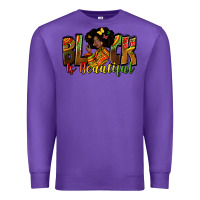 Purple black is beautiful Premium Sweatshirt - Zillion Design Studio