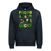 Navy feeling lucky Urban Hoodie - Artiststas