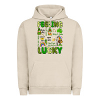 Pigment French Oak feeling lucky Urban Hoodie - Artiststas