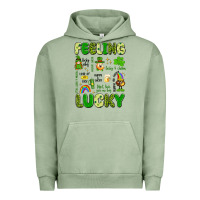Pigment Oil Green feeling lucky Urban Hoodie - Artiststas