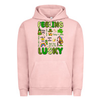Pigment Salmon feeling lucky Urban Hoodie - Artiststas