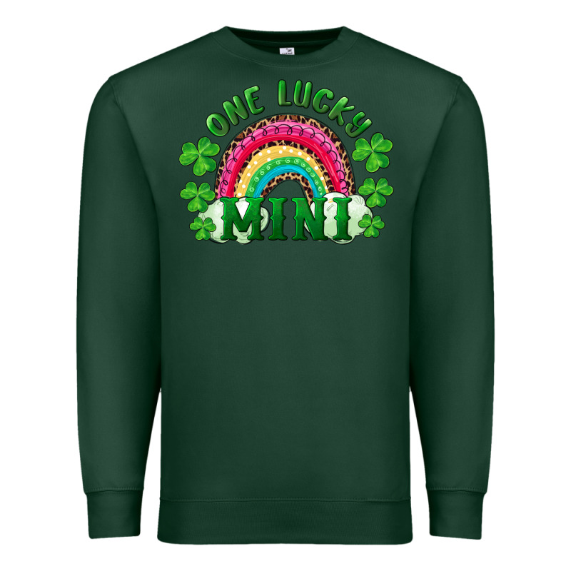 St. Patrick's Day One Lucky Mini Premium Sweatshirt by RanaPortraitStore | Teevron