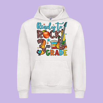 Ready To Rock 3rd Grade Urban Hoodie Designed By Jahusdesignshop