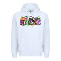 White halloween nurse Premium Hoodie - AdoDesignShop