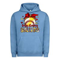 Pigment Pebble Blue busy raising ballers Urban Hoodie - Artiststas