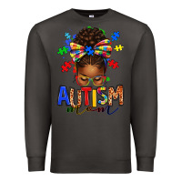 Smoke autism mom afro messy bun Premium Sweatshirt - texasbilliewilder