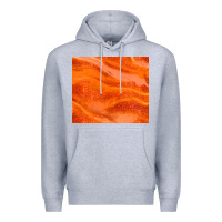 Heather Grey orange glitter Premium Hoodie - JahusDesignShop