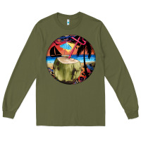 Army Green coconut drink colorful leopard Long Sleeve Tee - BarkalooDesign