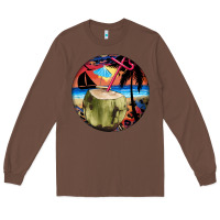 Chestnut coconut drink colorful leopard Long Sleeve Tee - BarkalooDesign