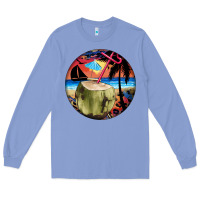 Colony Blue coconut drink colorful leopard Long Sleeve Tee - BarkalooDesign