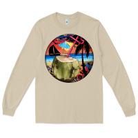 Mushroom coconut drink colorful leopard Long Sleeve Tee - BarkalooDesign