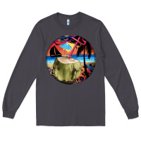 Smoke coconut drink colorful leopard Long Sleeve Tee - BarkalooDesign
