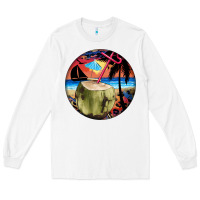 White coconut drink colorful leopard Long Sleeve Tee - BarkalooDesign