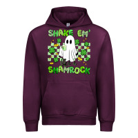 Mauve Wine shake em' like a shamrock Urban Hoodie - Artiststas
